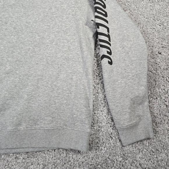 Fabletics Mens Sweater XL Gray Go To Crew Pullover Long Sleeve Spellout - Picture 2 of 10